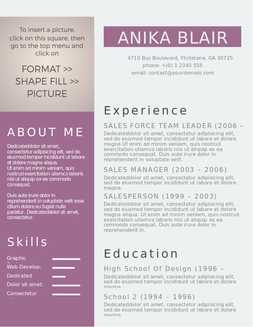 Beautiful Orchid CV preview